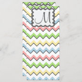 Pastel Chevron with Monogram by Shirley Taylor (Voorkant / Achterkant)