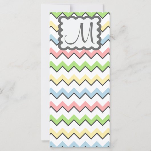 Pastel Chevron with Monogram by Shirley Taylor (Voorkant)