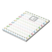 Pastel Chevron with Monogram by Shirley Taylor Notitieblok (Gedraaid)