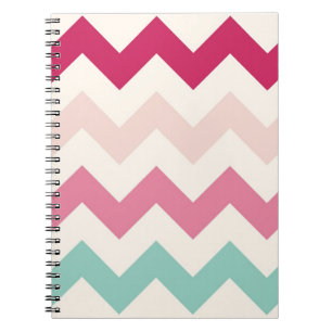 Pastel chevron zigzag preppy zig zag patroon chic notitieboek