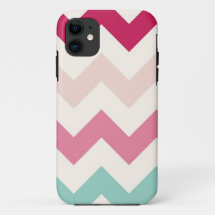Pastel chevron zigzag strepen zigzag patronen zzag iPhone 11 hoesje