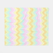 Pastel Chevrons Fleece Deken (Voorkant (Horizontaal))