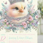  Pastel Chick Baby shower Kaart