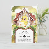 Pastel Chick Chicken Verjaardag Kaart (Staand voorkant)