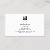 Pastel Chien Silhouettes Chien Carte de visite de  (Dos)