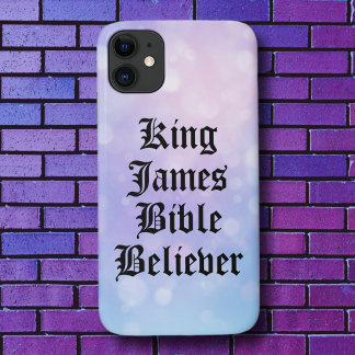 Pastel Christelijk Faith King James Bijbelgelovige iPhone 11 Hoesje