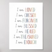 Pastel Christelijk kinder bevestiging poster (Voorkant)