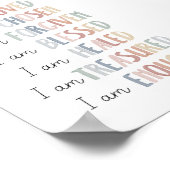 Pastel Christian, affiche d'affirmation des enfant (Coin)