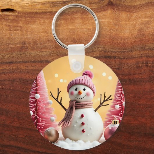 Pastel Christmas, Aluminum Keychain (Achterkant)