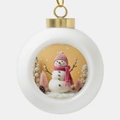 Pastel Christmas - Ceramic Ball Ornament (Voorkant)