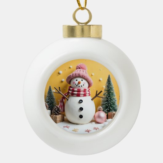 Pastel Christmas - Ceramic Ornament (Voorkant)