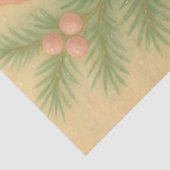 Pastel Christmas Elf Ornament Decoupage Tissuepapier (Detail)