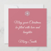 Pastel Christmas - Flat Greeting Card Kaart (Achterkant)