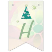 Pastel Christmas HOLIDAY VIERING Vlaggetjes (Tweede vlag)