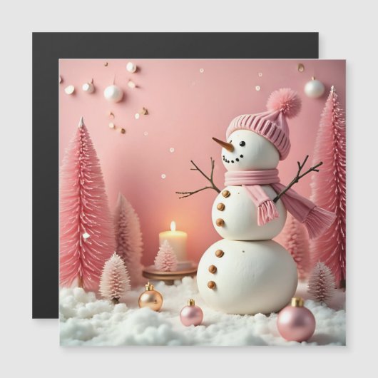 Pastel Christmas - Magnetic Card (Voorkant / Achterkant)