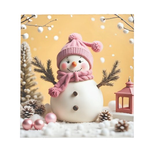 Pastel Christmas - Note Pad  Notitieblok (Voorkant)