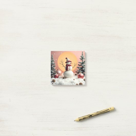 Pastel Christmas - Post-It Notes  (Op bureau)