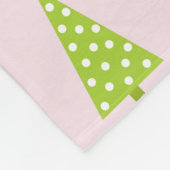 Pastel Christmas Trees Fleece Blanket Deken (Hoek)