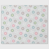 Pastel Circle Patroon Cadeaupapier (Vlak)