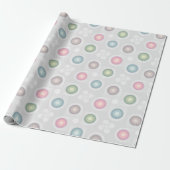 Pastel Circle Patroon Cadeaupapier (Uitgerold)
