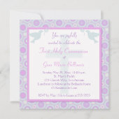 Pastel Circles First Heilige Communauteit Uitnodig Kaart (Voorkant)