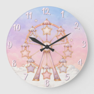 Pastel Circus Kinderkamer Klok