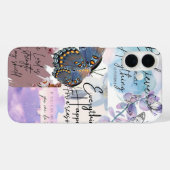 Pastel Citaat Collage Case-Mate iPhone Case (Achterkant (horizontaal))
