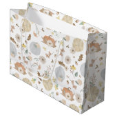 Pastel Citrouille Fall Floral Cadeau Sac (Devant Angle)