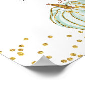 Pastel Citrouille Genre Reveillez Bienvenue Poster (Coin)