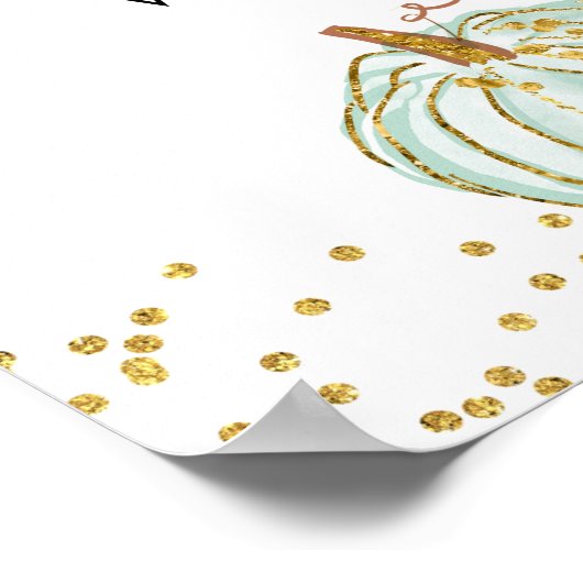 Pastel Citrouille Genre Reveillez Bienvenue Poster (Coin)