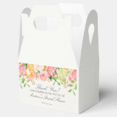 Pastel Citrus Bloem Hoofd Pers Bruiloft Borrel Bedankdoosjes (Geopend)