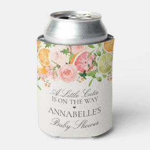 Pastel Citrus Floral Cutie Baby shower Favoriet Blikjeskoeler