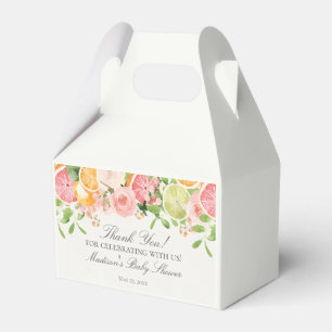 Pastel Citrus Floral Little Cutie Baby shower Bedankdoosjes