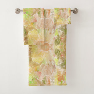Pastel Citrus Waterverf Designer Print Patroon Bad Handdoek