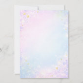 Pastel Cloud Magical Rainbow 4th birthday  Kaart (Achterkant)