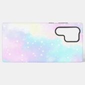 Pastel Cloudy Sky with Stars Dreamy Design Samsung Galaxy Hoesje (Achterkant horizontaal)
