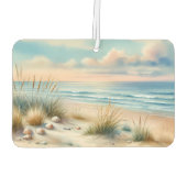 Pastel Coastal Dunes Watercolor Luchtverfrisser (Achterkant)