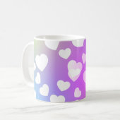 Pastel coeur café & thé mug (Devant gauche)