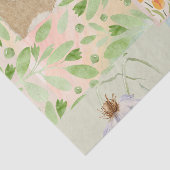 pastel collage bloemmotief Waterverf Tissuepapier (Detail)