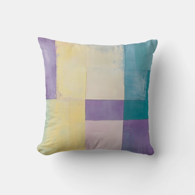 Pastel Color Block Pillow Kussen (Voorkant)