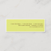 Pastel Color Grid Skinny Visitekaartje (Achterkant)