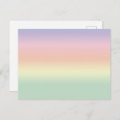 Pastel Color Rainbow-Briefkaart Briefkaart (Voorkant / Achterkant)
