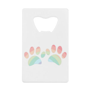 Pastel Color Rainbow Chien Empreintes de pattes