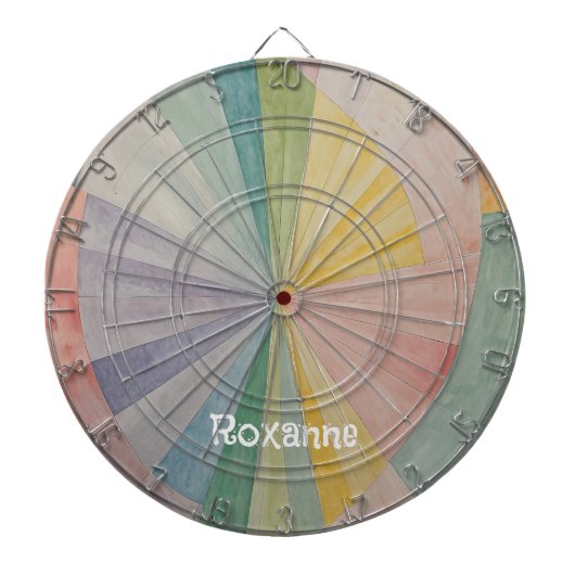 Pastel Color Wheel Odyssey gepersonaliseerd Dartbord (Voorkant)