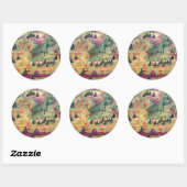 pastel , colorado ronde sticker (Vel)