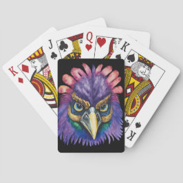 PASTEL COLORED MARDI GRAS BIRD POKERKAARTEN