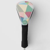 Pastel Colorful Moderne Abstract Geometric Pattern Golfheadcover (Voorkant)