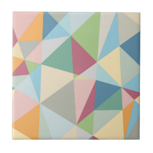 Pastel Colorful Moderne Abstract Geometric Pattern Tegeltje