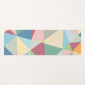 Pastel Colorful Moderne Abstract Geometric Pattern Yogamat (Voorkant (horizontaal))