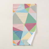 Pastel Colorful Moderne Abstrait Motif géométrique (Serviette à main)